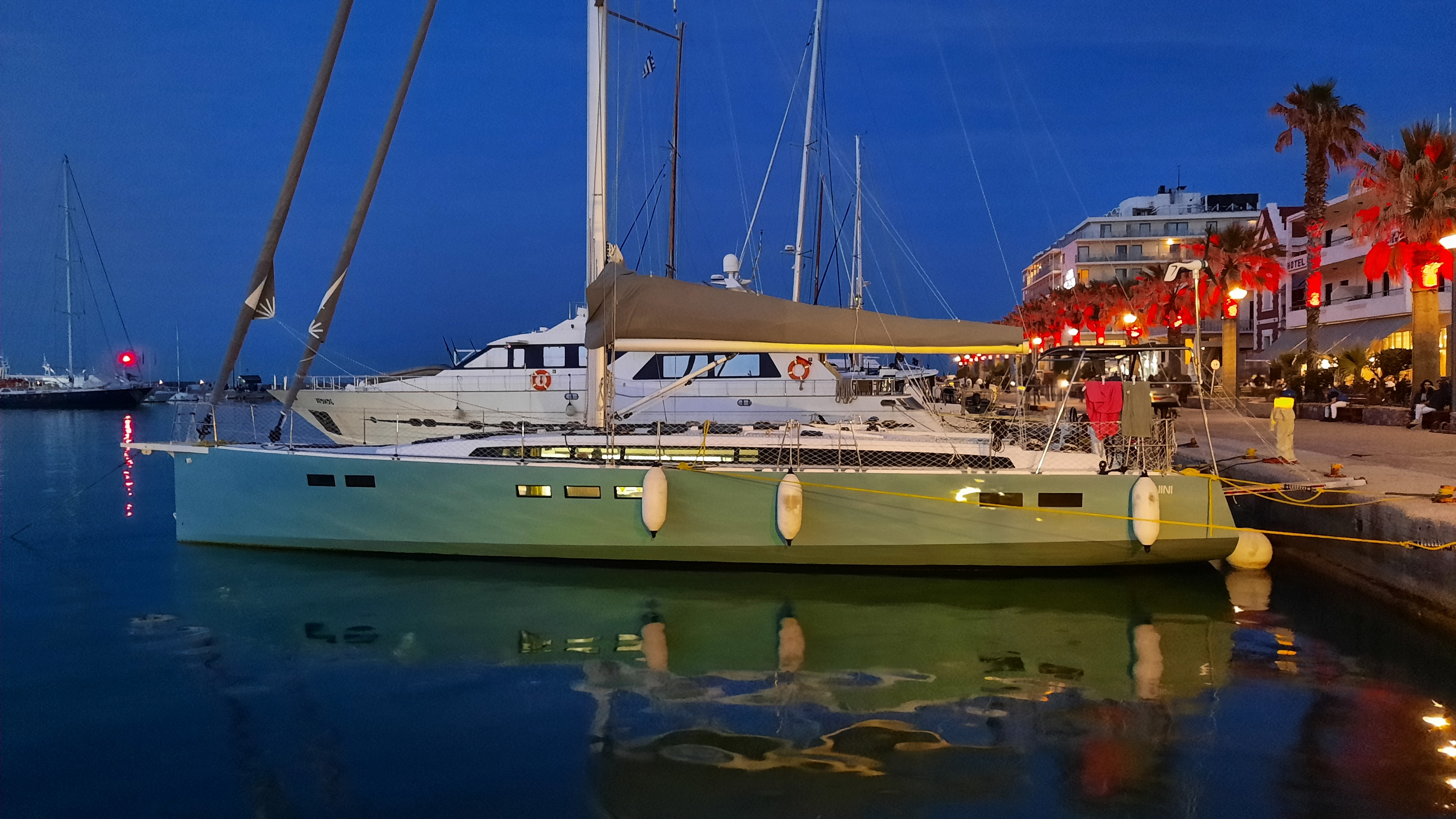 INDININI on the Chios town quay